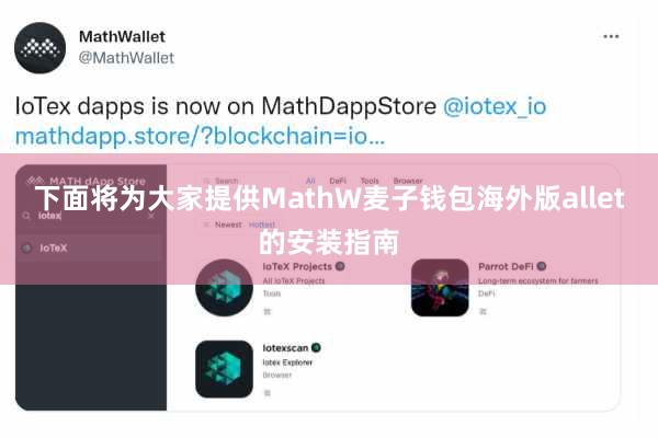 下面将为大家提供MathW麦子钱包海外版allet的安装指南