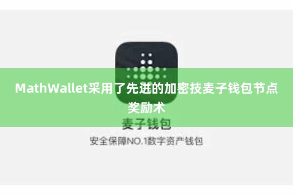 MathWallet采用了先进的加密技麦子钱包节点奖励术